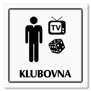 Klubovna, 118x118mm, bílá, Utah